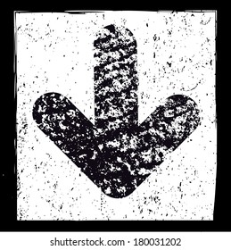 Grunge arrow