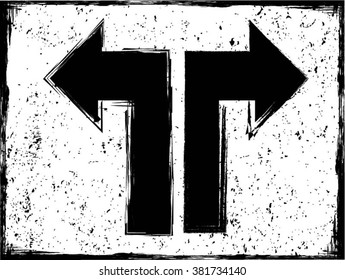 Grunge Arrow 