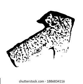 Grunge Arrow Pointer Stamp Distress