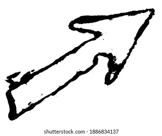 Grunge Arrow Pointer Stamp Distress