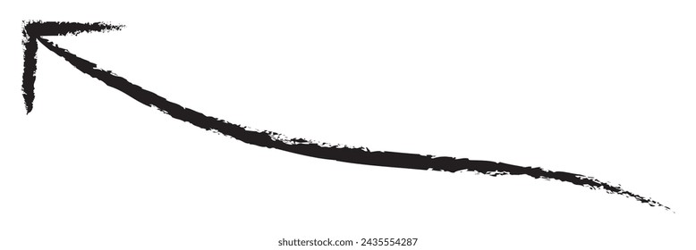 grunge arrow vector. grunge arrow brush. grunge arrow paint. Arrow silhouette vector.