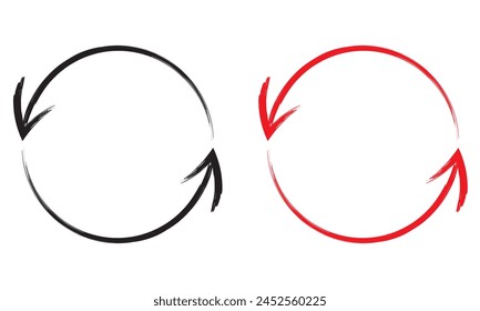 grunge arrow vector. grunge arrow brush. grunge arrow paint. Isolated on white background. Vector illustration. 