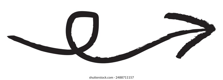 grunge arrow vector. grunge arrow brush. grunge arrow paint. Brush stroke. 11:11