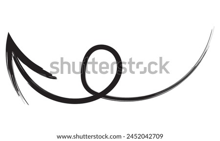 grunge arrow vector. grunge arrow brush. grunge arrow paint. Brush stroke (arrow). Vector illustration