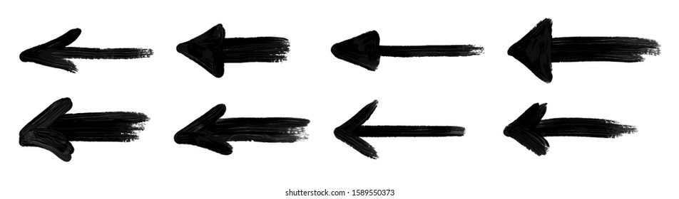 grunge arrow vector. grunge arrow brush.grunge arrow paint	
