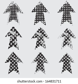 Grunge arrows 