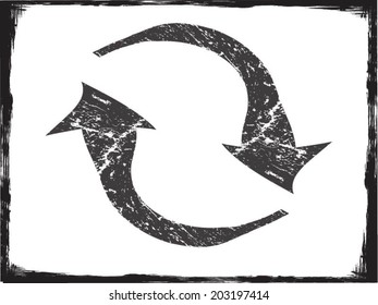 Grunge arrows