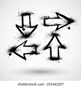 Grunge Arrows