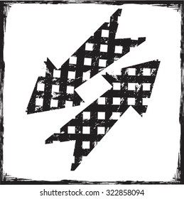 Grunge arrows