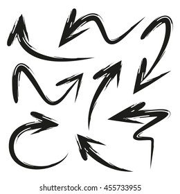 grunge arrows