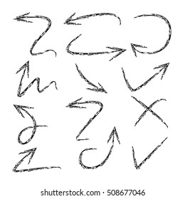 grunge arrows