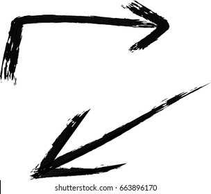 Grunge arrows 