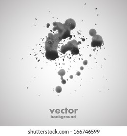 Grunge art banner, vector background
