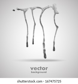 Grunge art banner, vector background