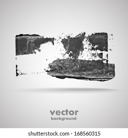 Grunge art banner, vector background