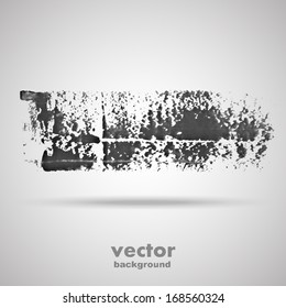 Grunge art banner, vector background