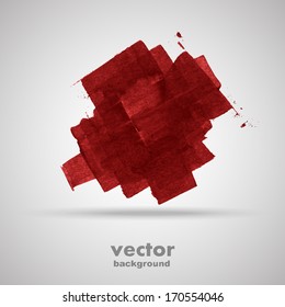 Grunge art banner, vector background