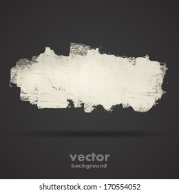 Grunge art banner, vector background