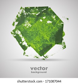 Grunge art banner, vector background