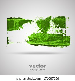 Grunge art banner, vector background