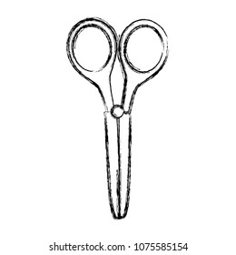 grunge art scissors object to cut decoration