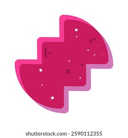 Grunge artistic motif risograph element