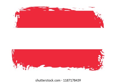 Grunge Austria flag.flag of Austria,banner vector illustration. Vector illustration eps10.