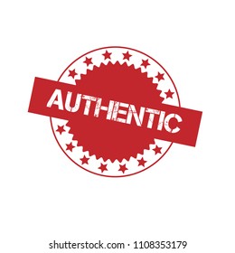 Grunge authentic rubber seal stamp
