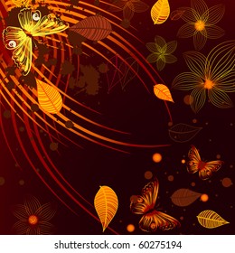 Grunge autumn background
