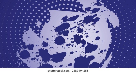 grunge background Abstract blue  grunge background with splashes and halftone effects