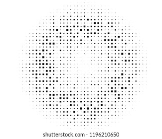 Grunge background Abstract geometric pattern with squares of different scales.. Design element for web banners, posters, cards, wallpapers, backdrops, panels Black and white color Vector illustration