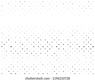 Grunge background Abstract geometric pattern with squares of different scales.. Design element for web banners, posters, cards, wallpapers, backdrops, panels Black and white color Vector illustration
