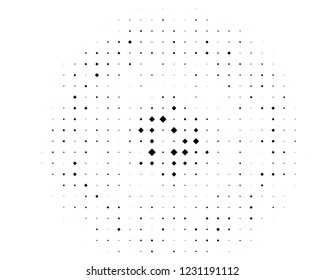 Grunge background Abstract geometric pattern with squares of different scales. Design element for web banners, posters, cards, wallpapers, backdrops, panels Black and white color Vector illustration