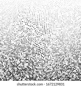  Borde fondo. Ilustración abstracta de medio tono vectorial. Superposición para efectos interesantes y profundidad. Negro aislado sobre fondo blanco.