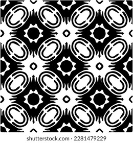  Grunge el fondo con formas abstractas. Textura en blanco y negro. Patrón de repetición monocromático sin inconvenientes para la decoración, la tela, la tela.