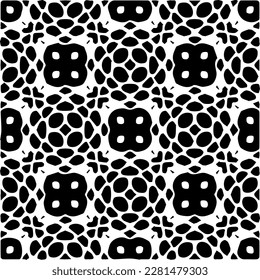  Grunge el fondo con formas abstractas. Textura en blanco y negro. Patrón de repetición monocromático sin inconvenientes para la decoración, la tela, la tela.