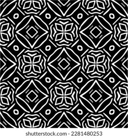  Grunge el fondo con formas abstractas. Textura en blanco y negro. Patrón de repetición monocromático sin inconvenientes para la decoración, la tela, la tela.