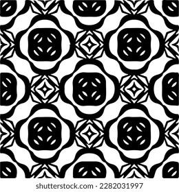 Grunge el fondo con formas abstractas. Textura en blanco y negro. Patrón de repetición monocromo sin inconvenientes para páginas web, texturas, tarjeta, afiche, tela, textil.