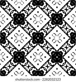 Grunge el fondo con formas abstractas. Textura en blanco y negro. Patrón de repetición monocromo sin inconvenientes para páginas web, texturas, tarjeta, afiche, tela, textil.
