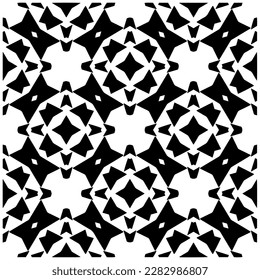 Grunge el fondo con formas abstractas. Textura en blanco y negro. Patrón de repetición monocromo sin inconvenientes para páginas web, texturas, tarjeta, afiche, tela, textil.