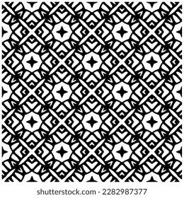 Grunge el fondo con formas abstractas. Textura en blanco y negro. Patrón de repetición monocromo sin inconvenientes para páginas web, texturas, tarjeta, afiche, tela, textil.