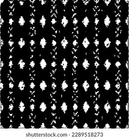  Grunge el fondo con formas abstractas. Textura en blanco y negro. Patrón de repetición monocromático sin inconvenientes para la decoración, la tela, la tela.