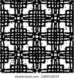  Grunge el fondo con formas abstractas. Textura en blanco y negro. Patrón de repetición monocromático sin inconvenientes para la decoración, la tela, la tela.