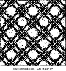  Grunge el fondo con formas abstractas. Textura en blanco y negro. Patrón de repetición monocromático sin inconvenientes para la decoración, la tela, la tela.