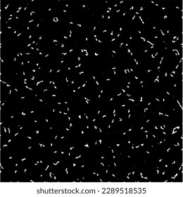  brüchiger Hintergrund mit abstrakten Formen. Schwarz-Weiß-Textur. Nahtlose, monochrome Wiederholung für Dekoration, Stoff, Stoff.