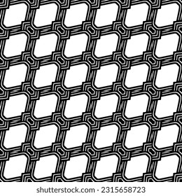 
 Grunge el fondo con formas abstractas. Textura en blanco y negro. Patrón de repetición monocromático sin inconvenientes para la decoración, la tela, la tela.
