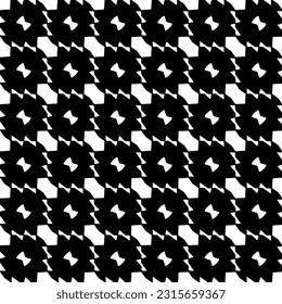  Grunge background with abstract shapes. Black and white texture. Seamless monochrome repeating pattern  for decor, fabric, cloth.
