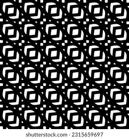  Grunge background with abstract shapes. Black and white texture. Seamless monochrome repeating pattern  for decor, fabric, cloth.