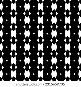 
 Grunge background with abstract shapes. Black and white texture. Seamless monochrome repeating pattern  for decor, fabric, cloth.