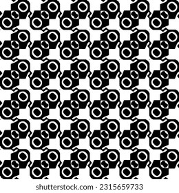 
 brüchiger Hintergrund mit abstrakten Formen. Schwarz-Weiß-Textur. Nahtlose, monochrome Wiederholung für Dekoration, Stoff, Stoff.